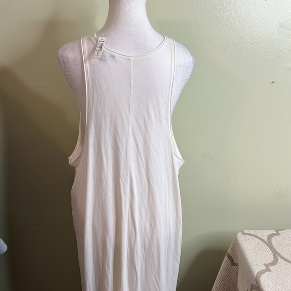 Madewell Ivory Plus Softfade Cotton Cover-Up Tank Dress, size 1X, NF696 - Picture 12 of 16